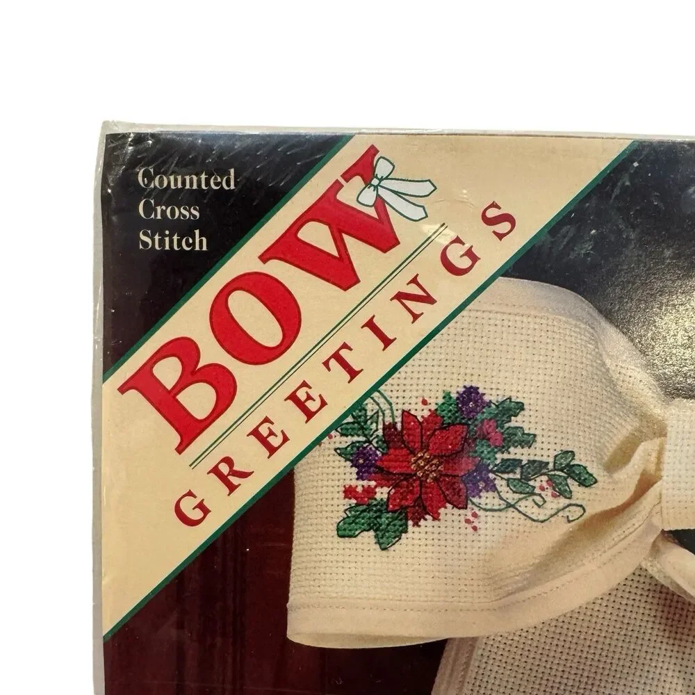 Dimensions Bow Greetings Front Door Magical Angels SEALED 1997 Cross Stitch 8539